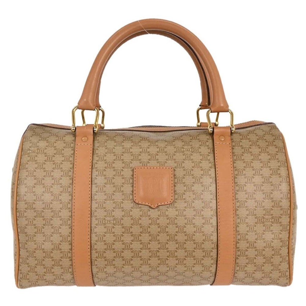 Celine Vintage Duffle Canvas and Leather
